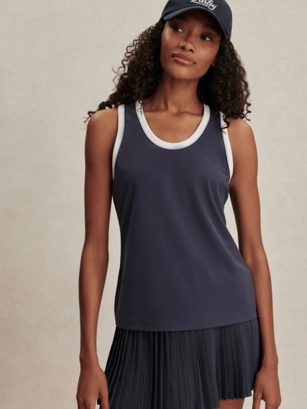 Varley Tegan Performance Tank - Blue Nights NWT